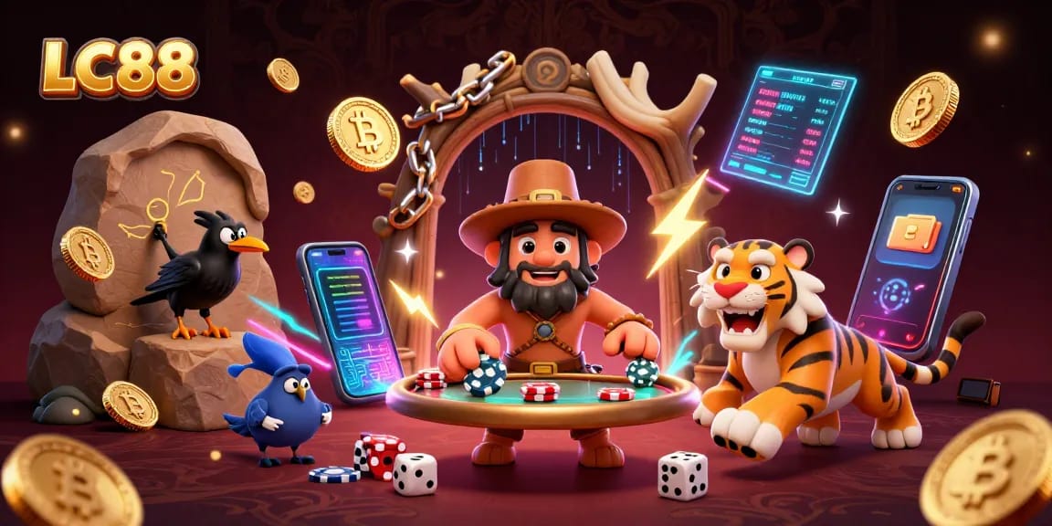 Engage in thrilling gameplay at LC88, where cavemen and sabertooth tigers run a vibrant prehistoric casino.