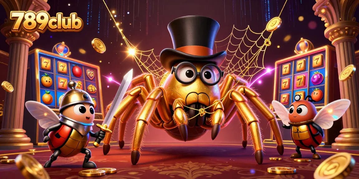 Win at 789club with a vibrant gambling illustration showcasing fantasy elements and casino excitement.