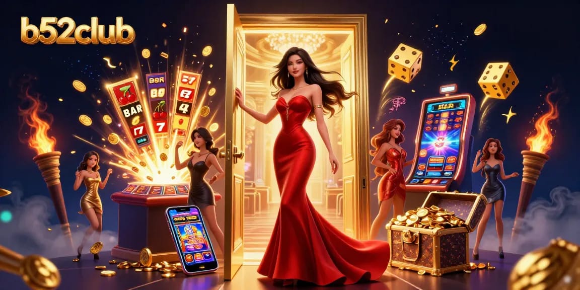 Engage with thrilling gameplay at b52club featuring dynamic casino elements and a striking Asian protagonist.