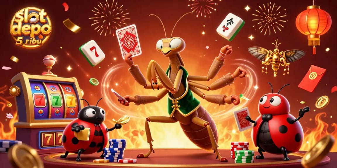 Spin rich jackpots at slot depo 5 ribu with vibrant casino elements.