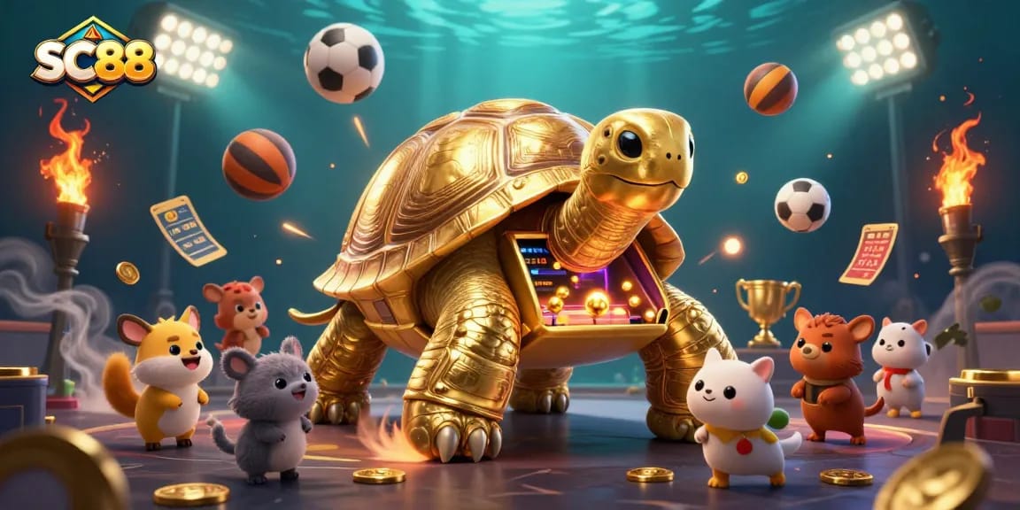 Experience thrilling gaming action with SC88, featuring dynamic sports elements and an interactive pinball machine.