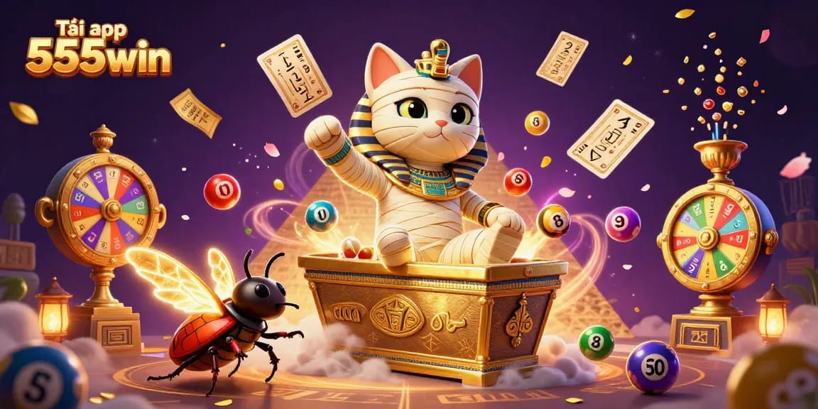 Experience thrilling gameplay with Tải app 555win, featuring a vibrant casino scene with colorful elements.