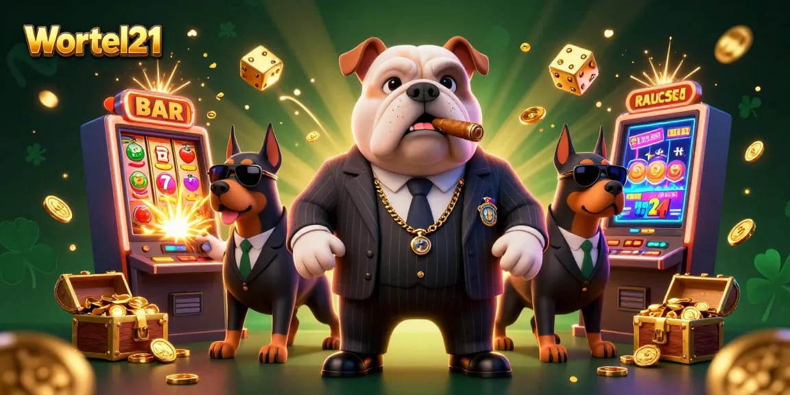 Engage with Wortel21 in a vibrant casino scene teeming with jackpots and dynamic gaming action.