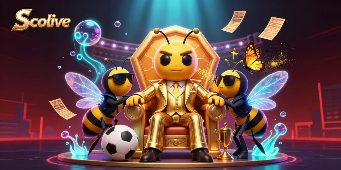 Socolive showcases a vibrant sports betting scene with dynamic elements and engaging characters.