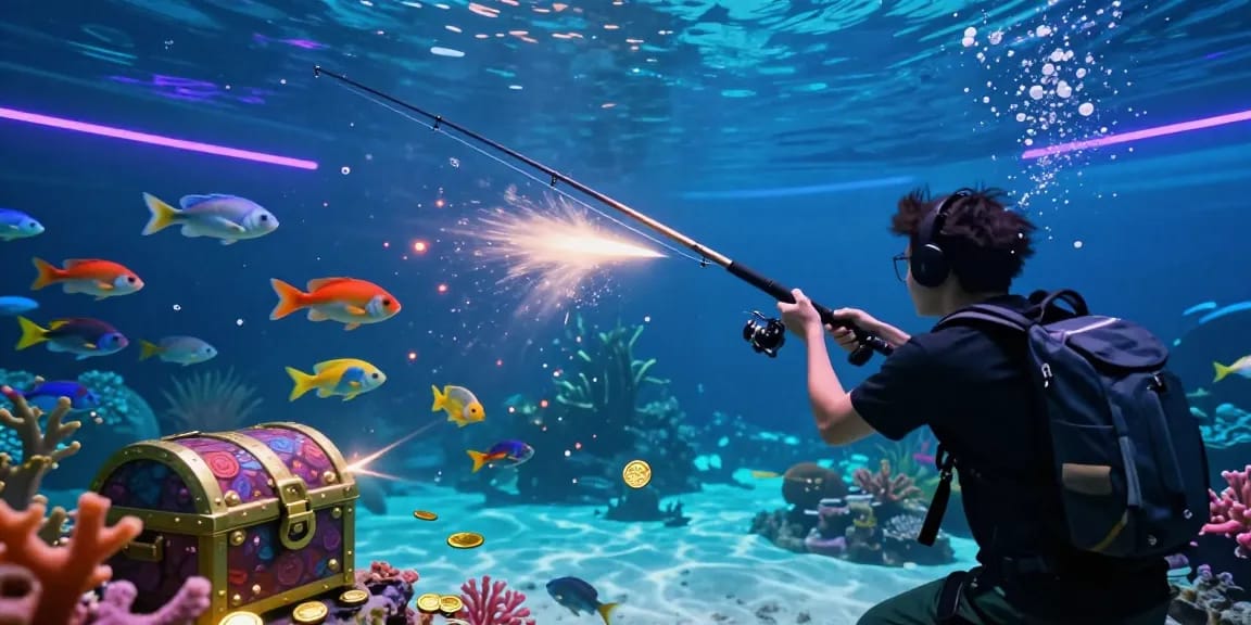 Exciting underwater gaming scene from 78ưin, featuring vibrant aquatic adventures.