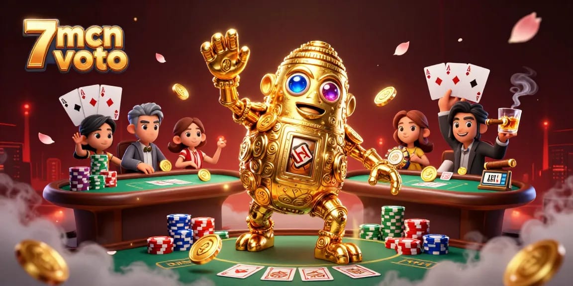 Engage with the thrilling action of 7mcn voto through this vibrant, ultra-detailed casino scene.