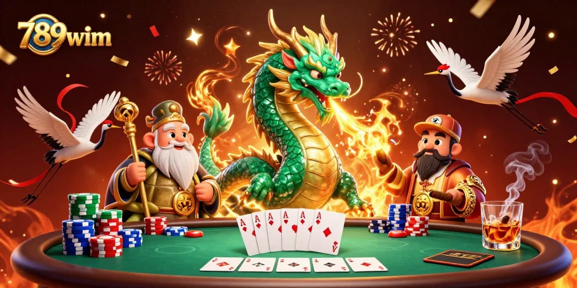 Experience thrilling wins at 789wim while playing amidst legendary creatures and vibrant casino elements.