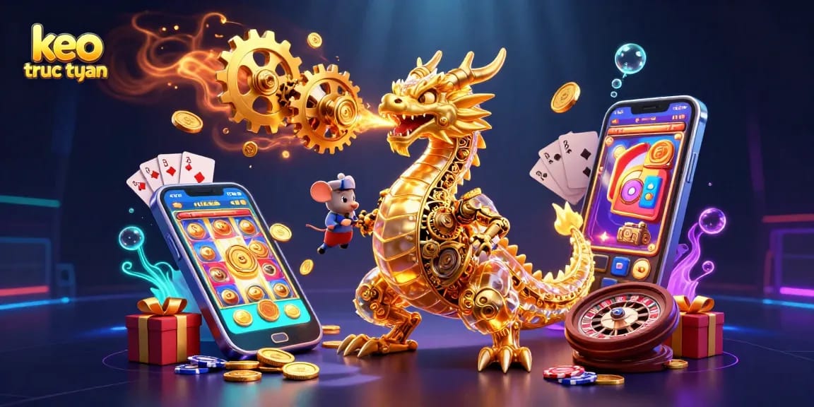 Experience thrilling odds with keo truc tuyen, where a golden dragon inspires sports betting excitement.
