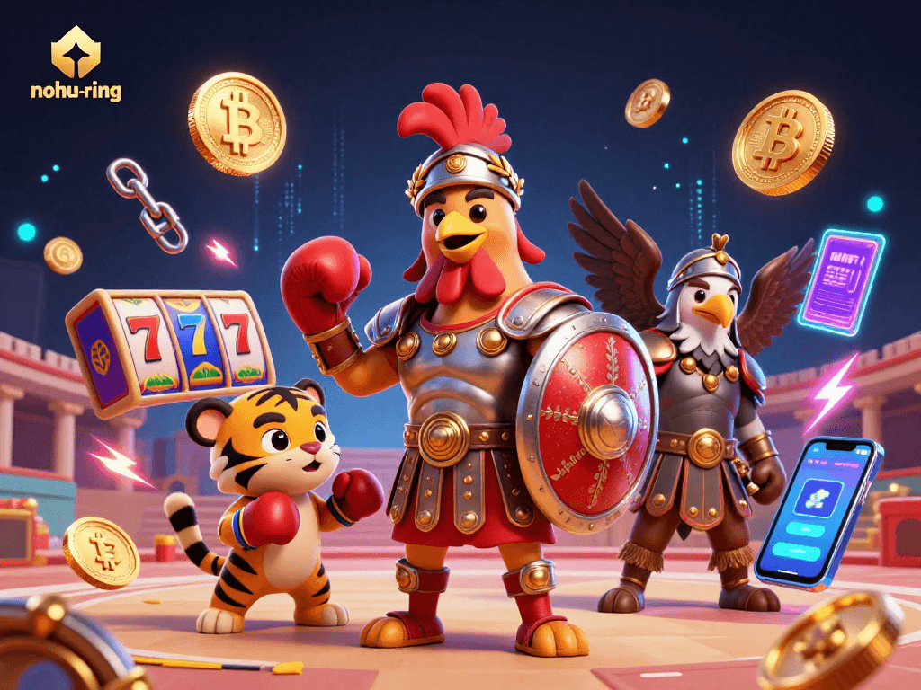 Join the action in the nohu-ring as the gladiator rooster battles for jackpot glory!