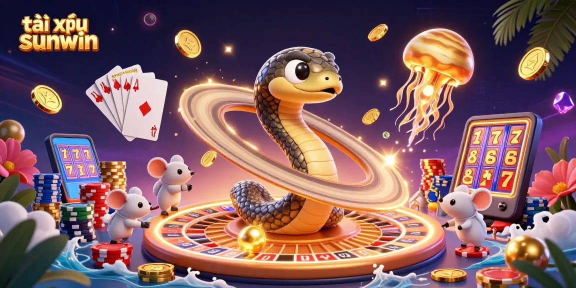 Engage in the thrilling action of tài xỉu sunwin, where bets are placed on a roulette-like planet with vibrant cosmic visuals.