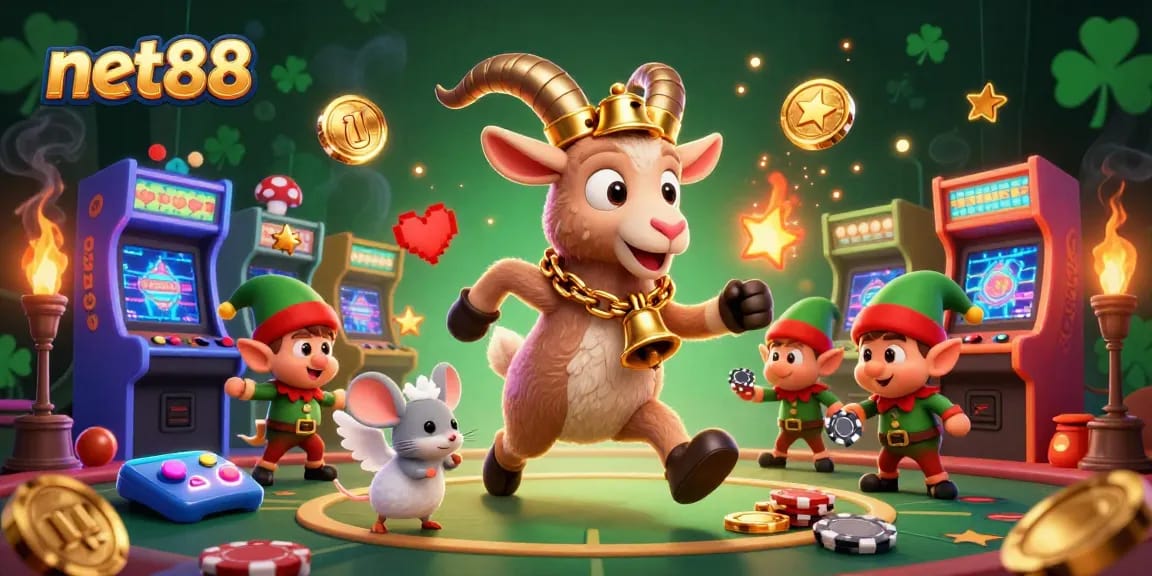 Engage with net88's thrilling casino experience featuring dynamic characters and vibrant game elements.