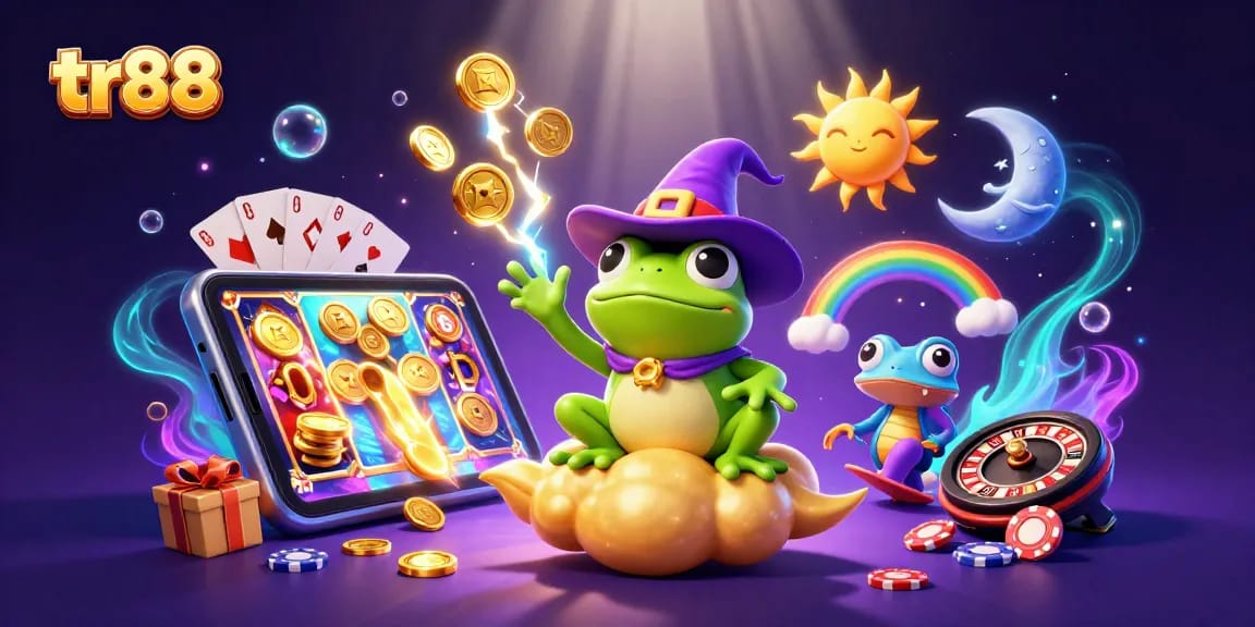 Experience the thrilling world of tr88 with vibrant gaming elements and characters.