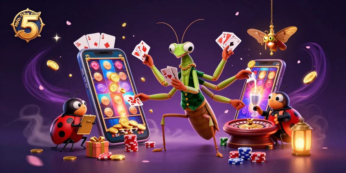 Experience keo nha cai 5 while enjoying a vibrant online casino scene filled with games and dynamic characters.