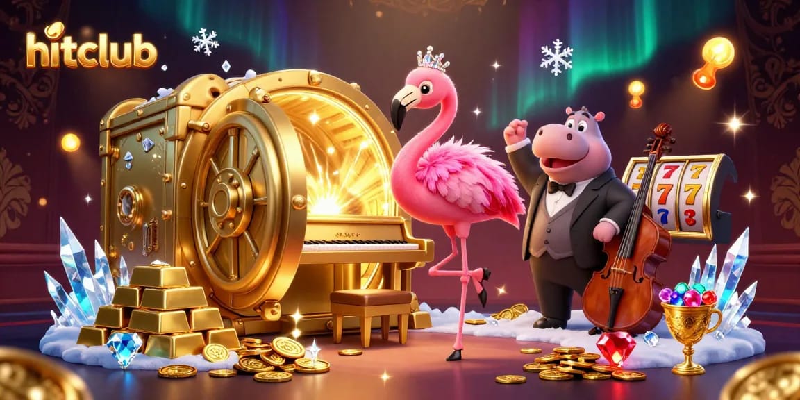 Experience the thrill of hitclub casino with vibrant characters, treasure elements, and action-packed scene.
