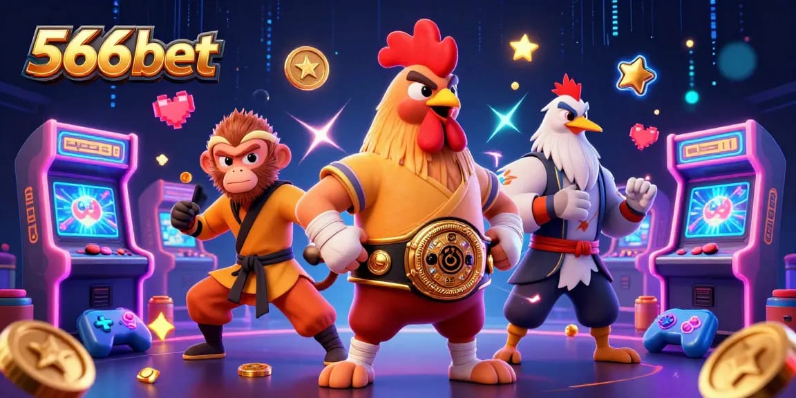 Engage in exciting gaming adventures at 566bet with vibrant characters and dynamic elements.