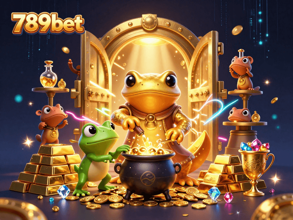 Engage in thrilling gameplay at 789bet with vibrant golden magic and alchemical wonders.