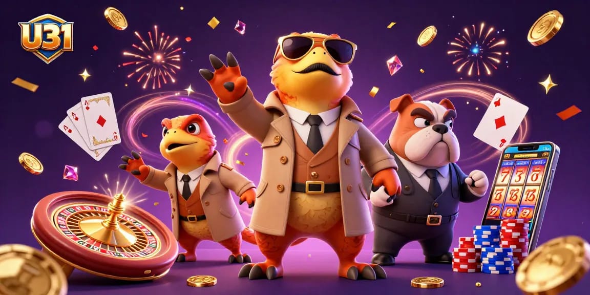 Catch the thrilling action at U31 as raptors sneak into a VIP casino, surrounded by winning elements!