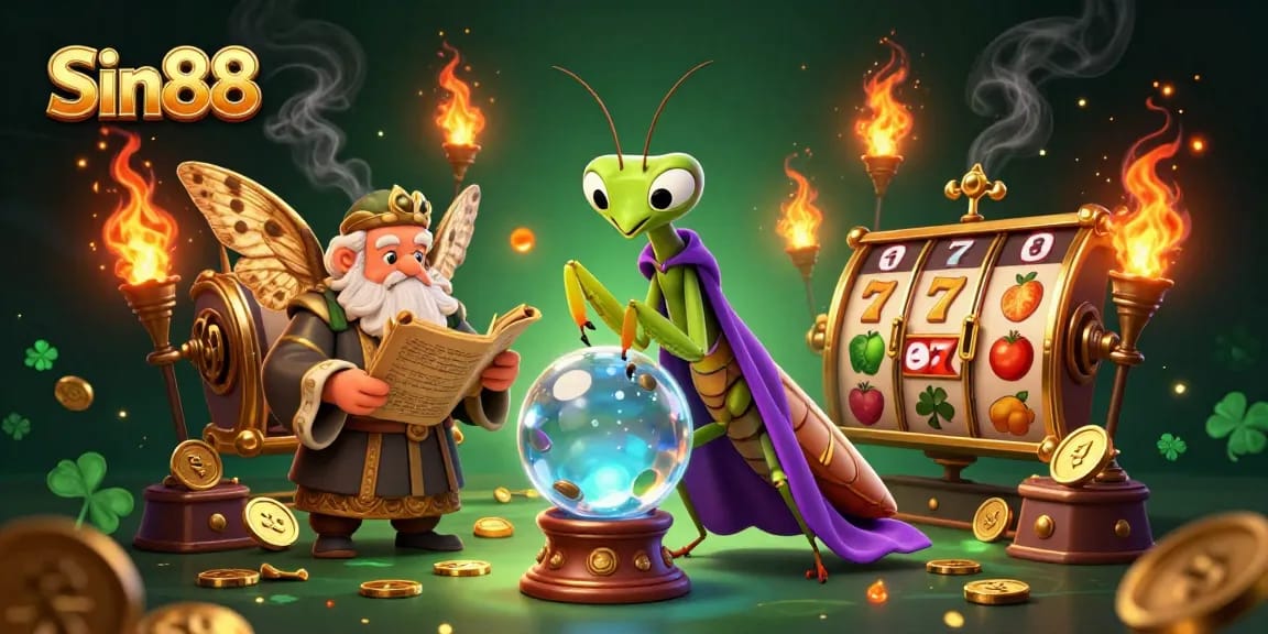 Sin88 offers an engaging gaming experience featuring exciting slot reels and colorful jackpot symbols.