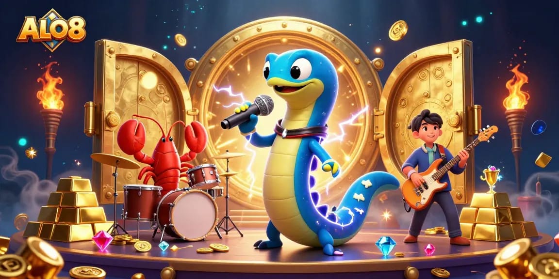 Engage in ALO8's exciting underwater casino with colorful characters, gems, and dynamic game elements.