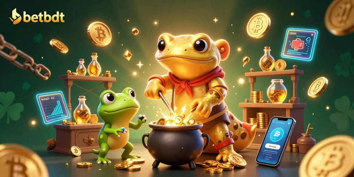 Betbdt players immerse in crypto magic with golden salamanders and lucky charms.