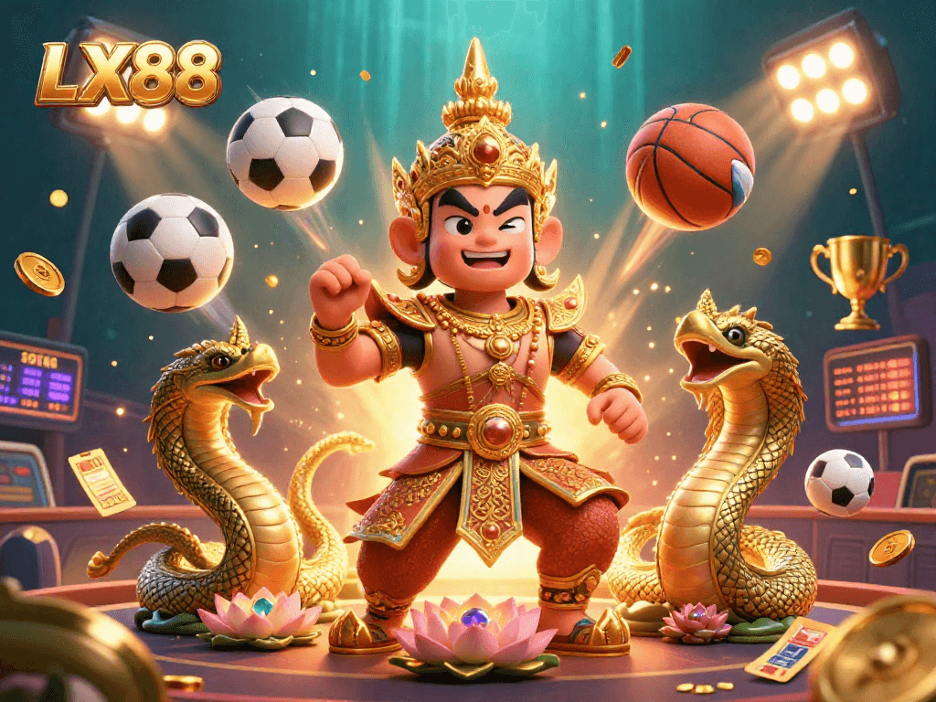 Experience exciting gaming at LX88 with mythical guardians and dynamic sports elements.