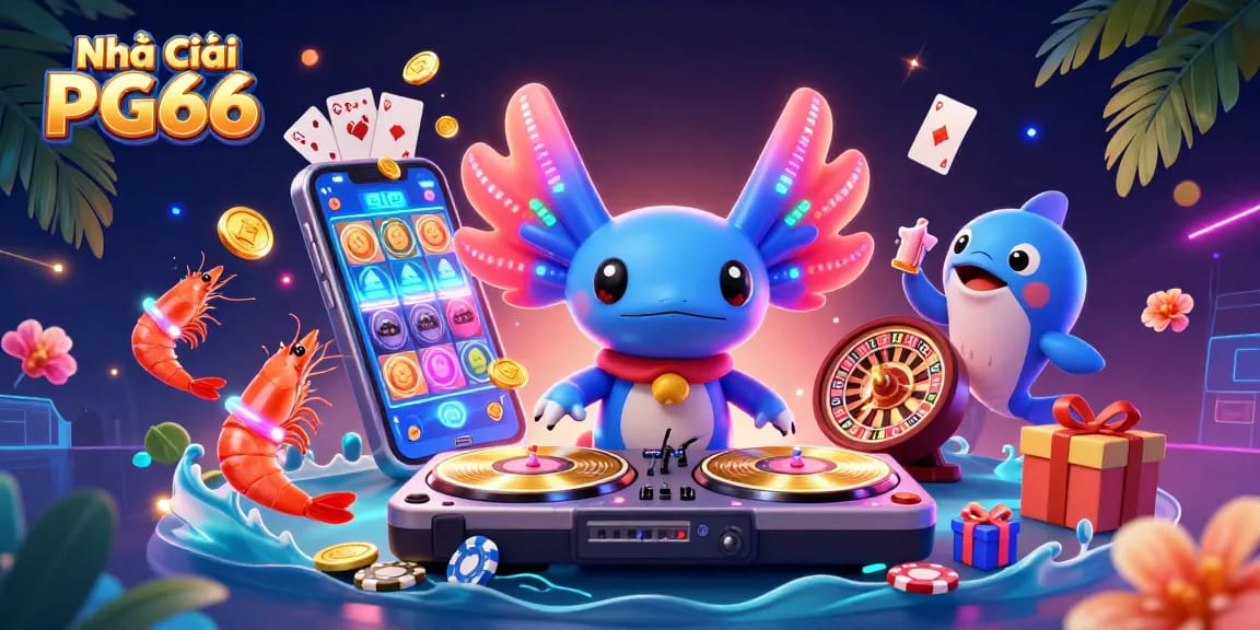 Experience exciting gameplay at Nhà cái PG66 with vibrant characters and dynamic casino elements.