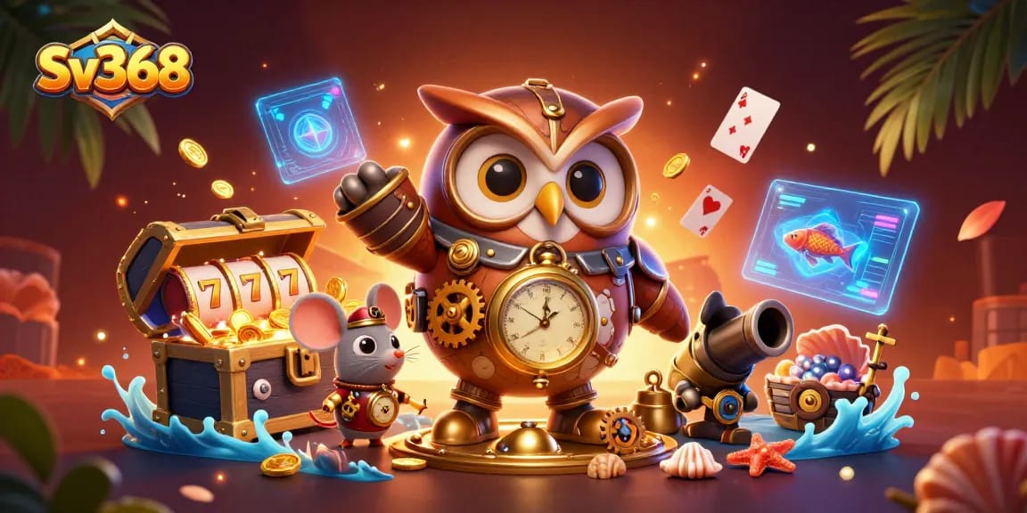 Engage with thrilling Sv368 gaming, featuring dynamic slots, cards, and steampunk elements.