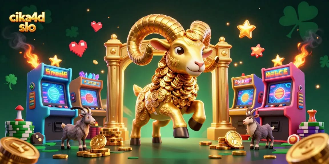 Experience thrilling gameplay with cika4d slo amidst dazzling casino elements and colorful arcade action.