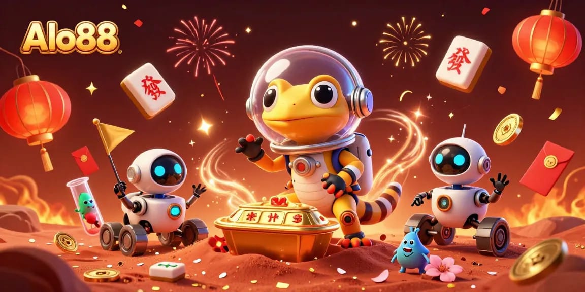 Alo88 engages players in an exciting 3D casino adventure with colorful elements and fun characters