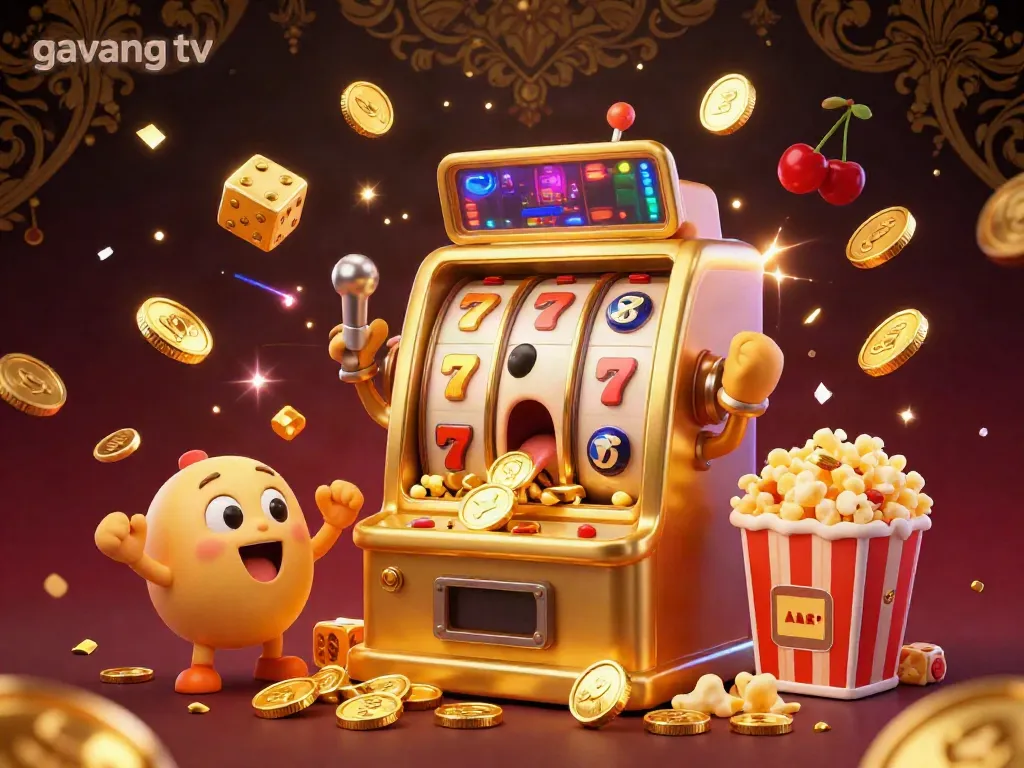 Experience the thrill of winning with the immersive gavang tv jackpot scene featuring golden slot machines.