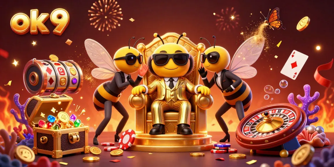 Engage with the excitement of ok 9 in this vibrant casino scene featuring the bumblebee mob boss.
